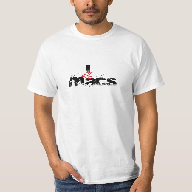 T-shirt I impers de coeur (rouges) (Devant)