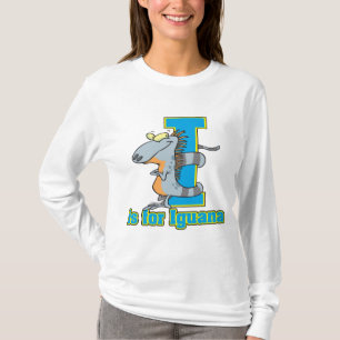 T-shirt I is for iguana lettre abc dessin animé