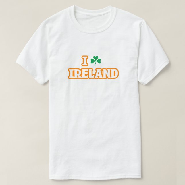 T-Shirt "I [KLEEBLATT] IRLAND" (Design vorne)