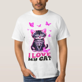 T - SHIRT I LIEBE MEINES CAT-NEUES FASHION-DESIGNE