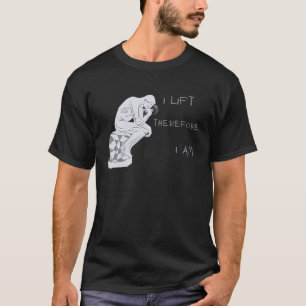 T-shirt I Lift Je suis donc grec Philosophie Gym entraînem