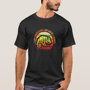 T-shirt I Like Chameleons And Maybe 3 People For Reptile