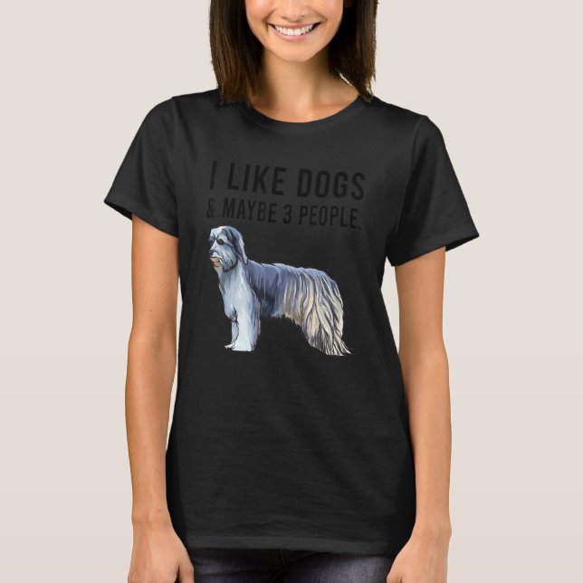 T-shirt I Like Pyrenean Shepherd Dogs And Maybe 3 People (Devant)