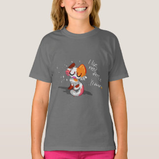T-shirt ✨ "I Live Rent Free <3 (Je pense 😰)" ✨ Chat