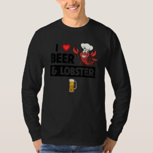 T-shirt I Loer Beer Lobster Cajun Boil Fruits de mer Gumbo