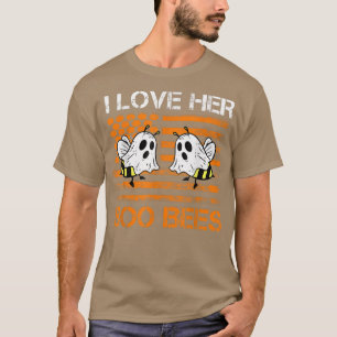 T-shirt I Loo Her Boo Bees Couples Halloween Costume USA