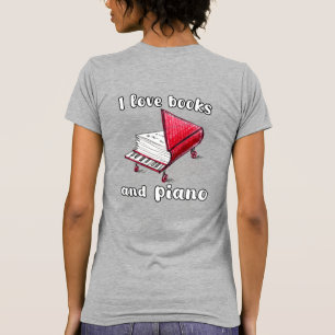 T-shirt I Looks And Piano, Authentic Freehand Art
