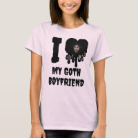 I Loth My Goth Boyfriend Black Drip Heart Photo