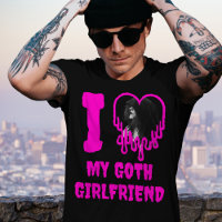 I Loth My Goth Girlfriend Pink Drip Heart Photo