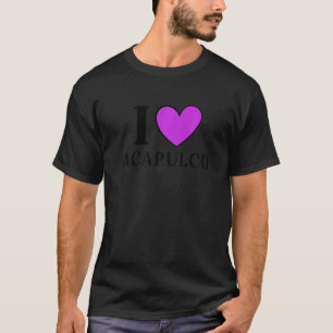 T-shirt I Love Acapulco Mexique Vacation 4