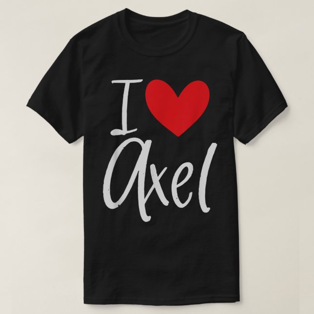 T-shirt I Love Ael Nom Personnalisé Fille Femme BFF Ami (Design devant)