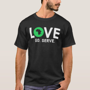T-shirt I Love Africa Africa Carte