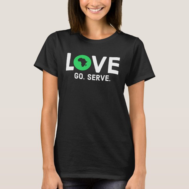 T-shirt I Love Africa  Africa Map (Devant)