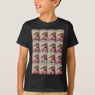T-shirt I Love Africa - Motif du paysage culturel
