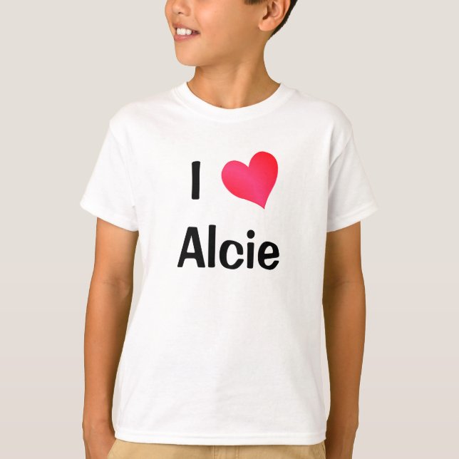 T-shirt I Love Alcie (Devant)