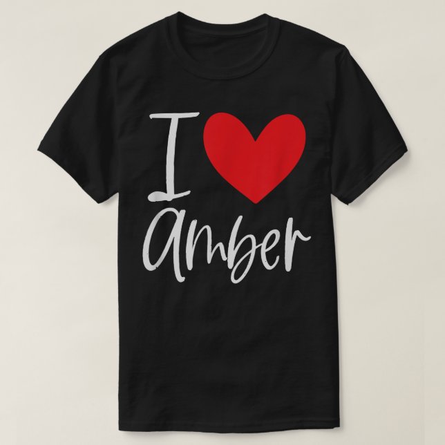 T-shirt I Love Amber (Design devant)