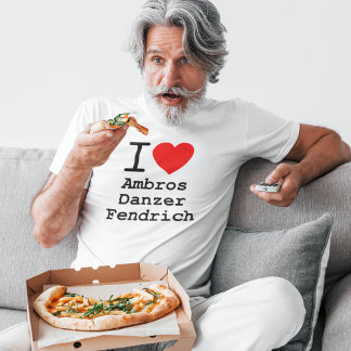 T-shirt i love Ambros Danzer Fendrich Icones de l'Austropo