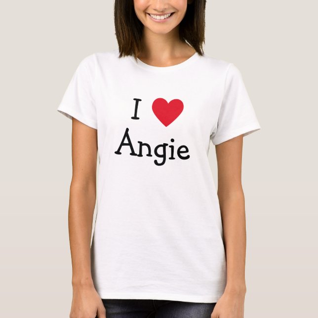 T-shirt I Love Angie (Devant)