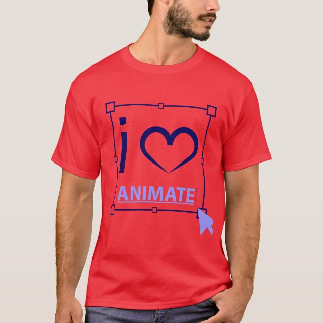T-shirt I Love Animate (Devant)