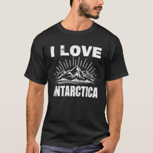 T-shirt I Love Antarctica Iceberg Explorateurs