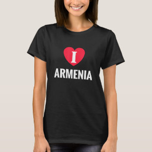 T-shirt I Love Armenia Patriotic Home Pays Voyage
