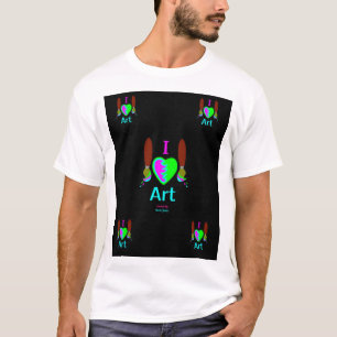 T-shirt I Love Art Homme's White T Shirt