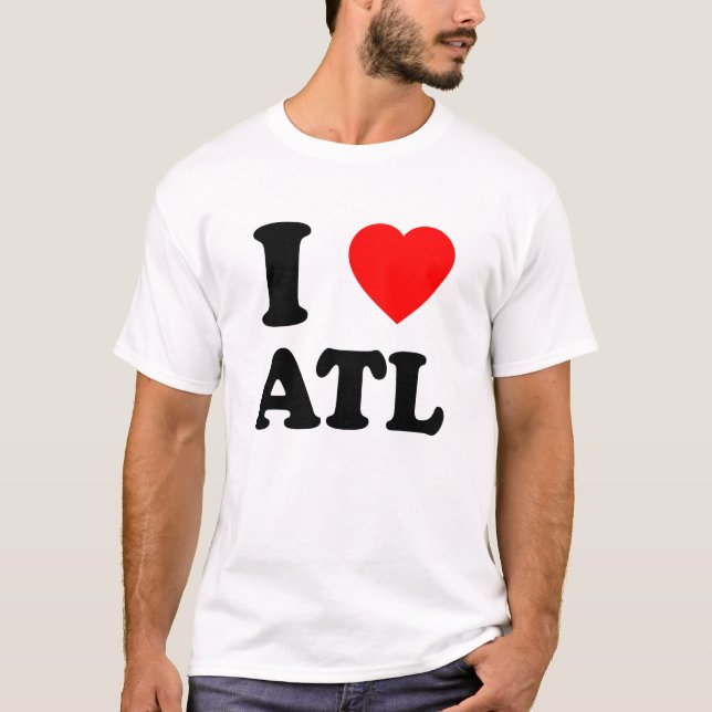 T-shirt I Love Atl Heart Cool Atlanta (Devant)