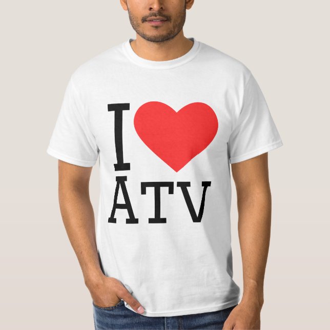 T-shirt I love atv (Devant)