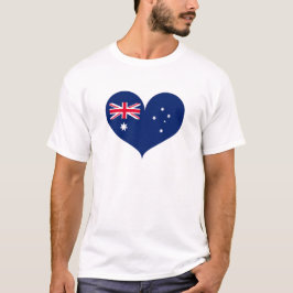 T-shirt I Love Australia Flag