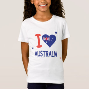 T-Shirt I LOVE AUSTRALIA Happy Australia Day 26 janvier