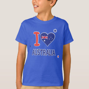 T-shirt I LOVE AUSTRALIA Happy Australia Day 26 janvier
