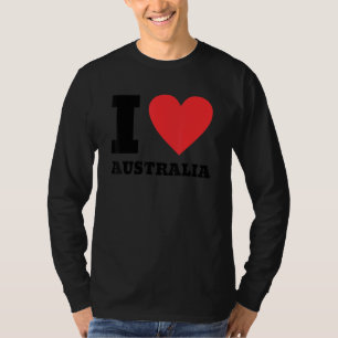 T-shirt I Love Australia I Heart Australia Family Travel A