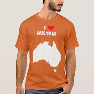 T-shirt I Love Australia Mix Up Map