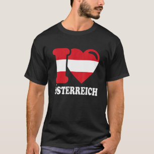 T-shirt I Love Austria Homeland Drapeau autrichien 6