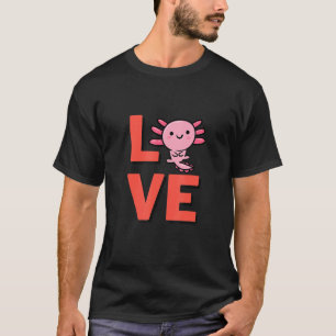 T-shirt I Love Axolotl Amphibian Propriétaire Et Animal 2