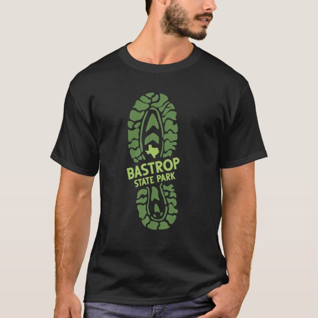 T-shirt I Love Bastrop State Park Texas TX Hiking Boot Pri (Devant)