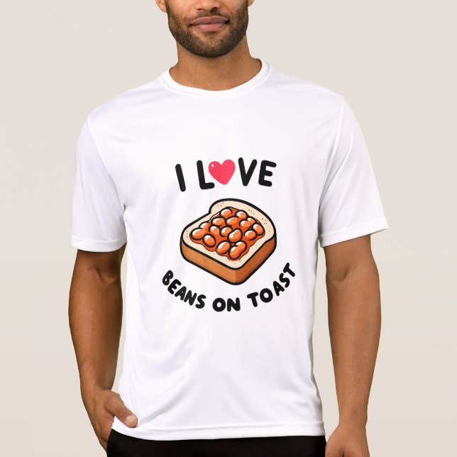 T-shirt I Love Beans on Toast (Devant)