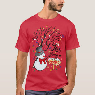 T-shirt I Love Being a Gramms Snowman Funny Family Christm