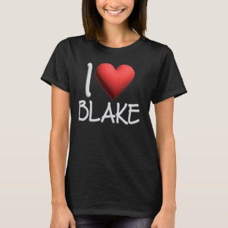 T-shirt I Love Blake Nom Hommes Personnalisés Guy BFF Ami