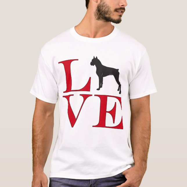 T-shirt I Love Boxers - Tee de couleur claire (Devant)