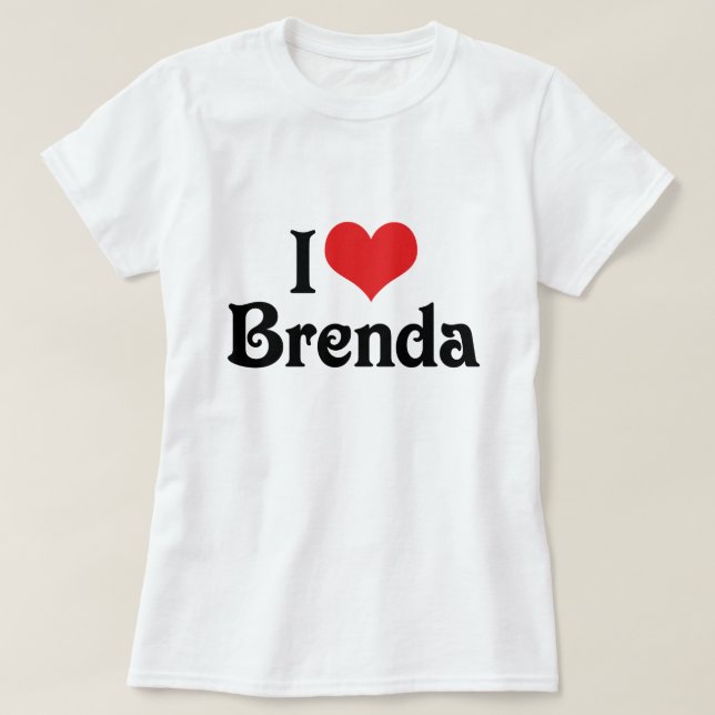 T-shirt I Love Brenda (Design devant)