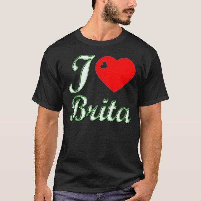 T-shirt I Love Brita (Devant)