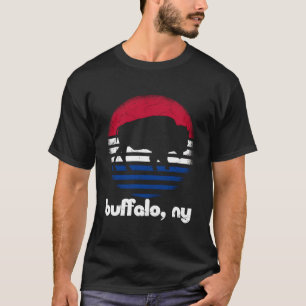 T-shirt I Love Buffalo New York Retro Standing Buffalo Ny
