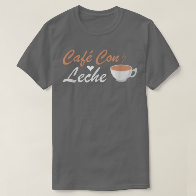 T-shirt I Love Cafe Con Leche  (Design devant)