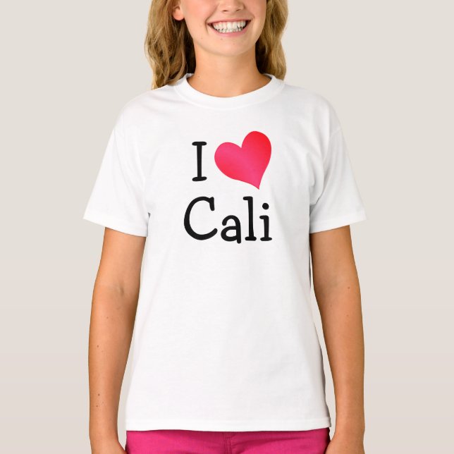 T-shirt I Love Cali (Devant)