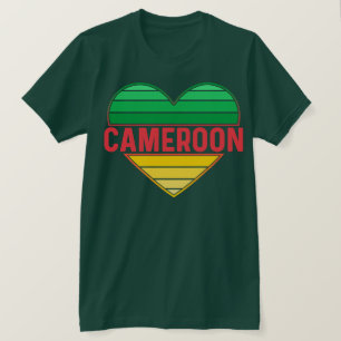 T-shirt I Love Cameroon, Coeur camerounais