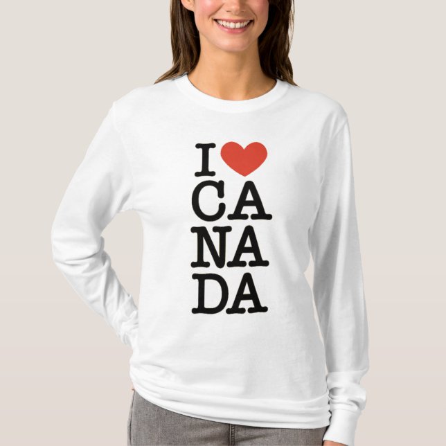 T-shirt I Love Canada (Devant)