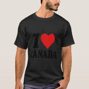 T-shirt I Love Canada I Heart Canada Funny I Heart Canada