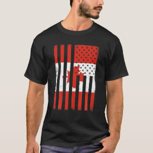 T-shirt I Love Canada National Day Funny Canadian Flag Car