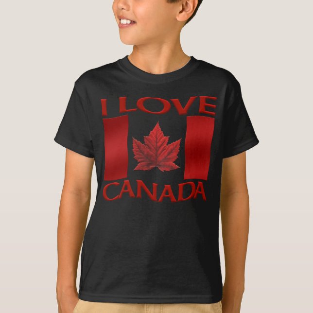 T-shirt I Love Canada Organic Kid's Canada Tee (Devant)